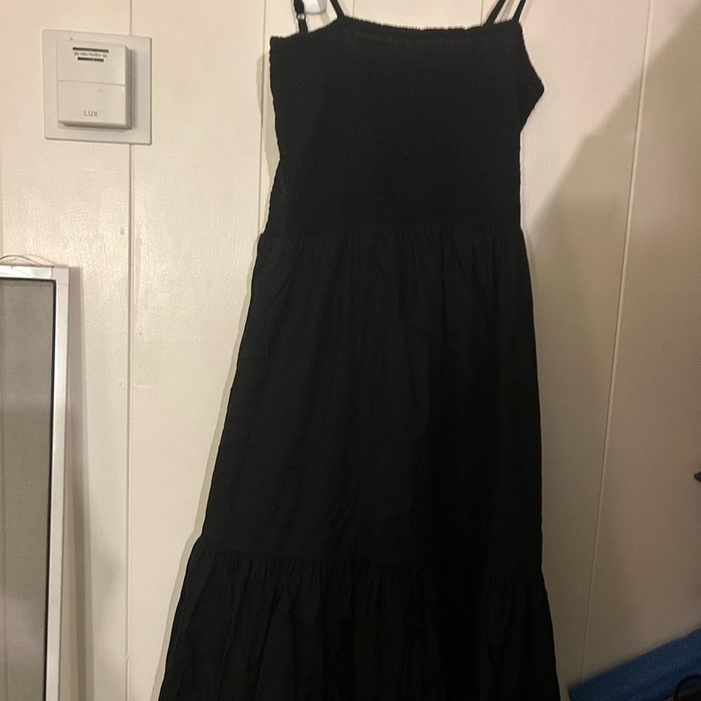 J. Crew Black Maxi Dress